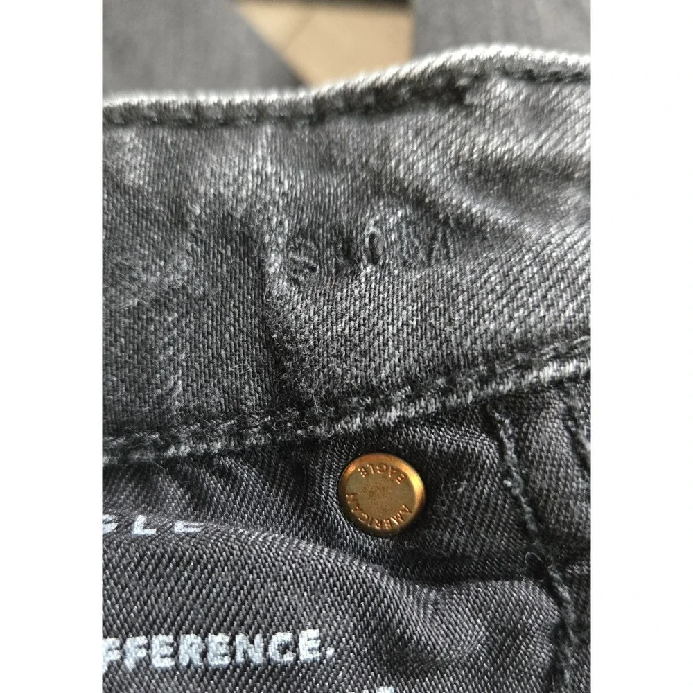 American Eagle Men Jeans Size 31x34 Black Denim Slim Air Flex Plus (Actual 31x32